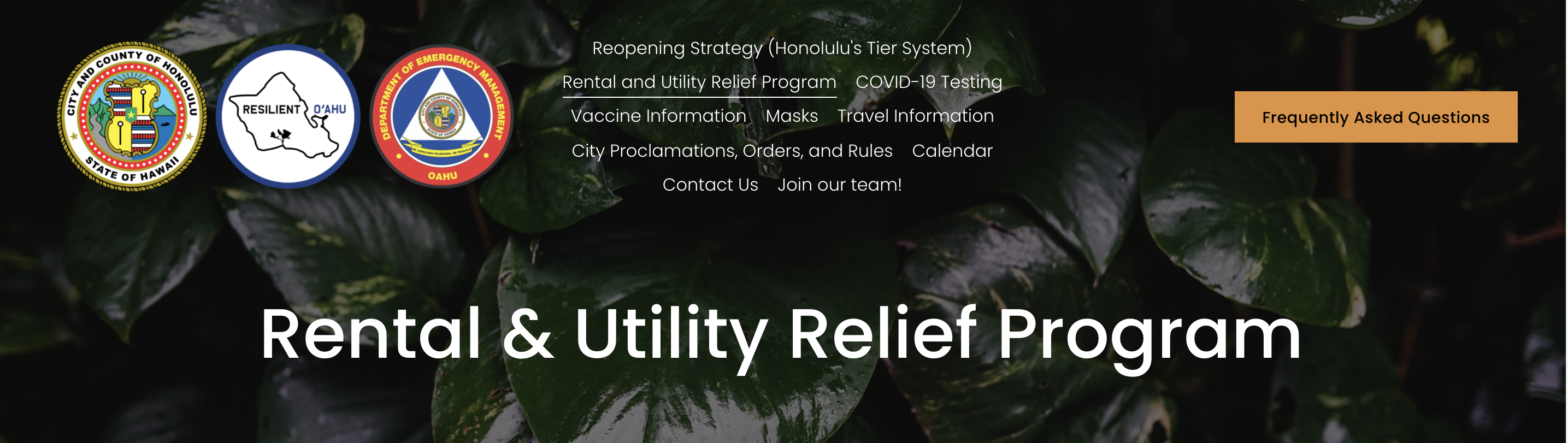 City Rent & Utility Relief Program