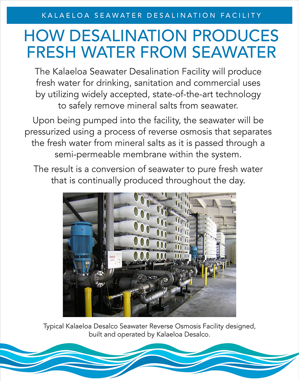 Kalaeloa Seawater Desalination Plant Process