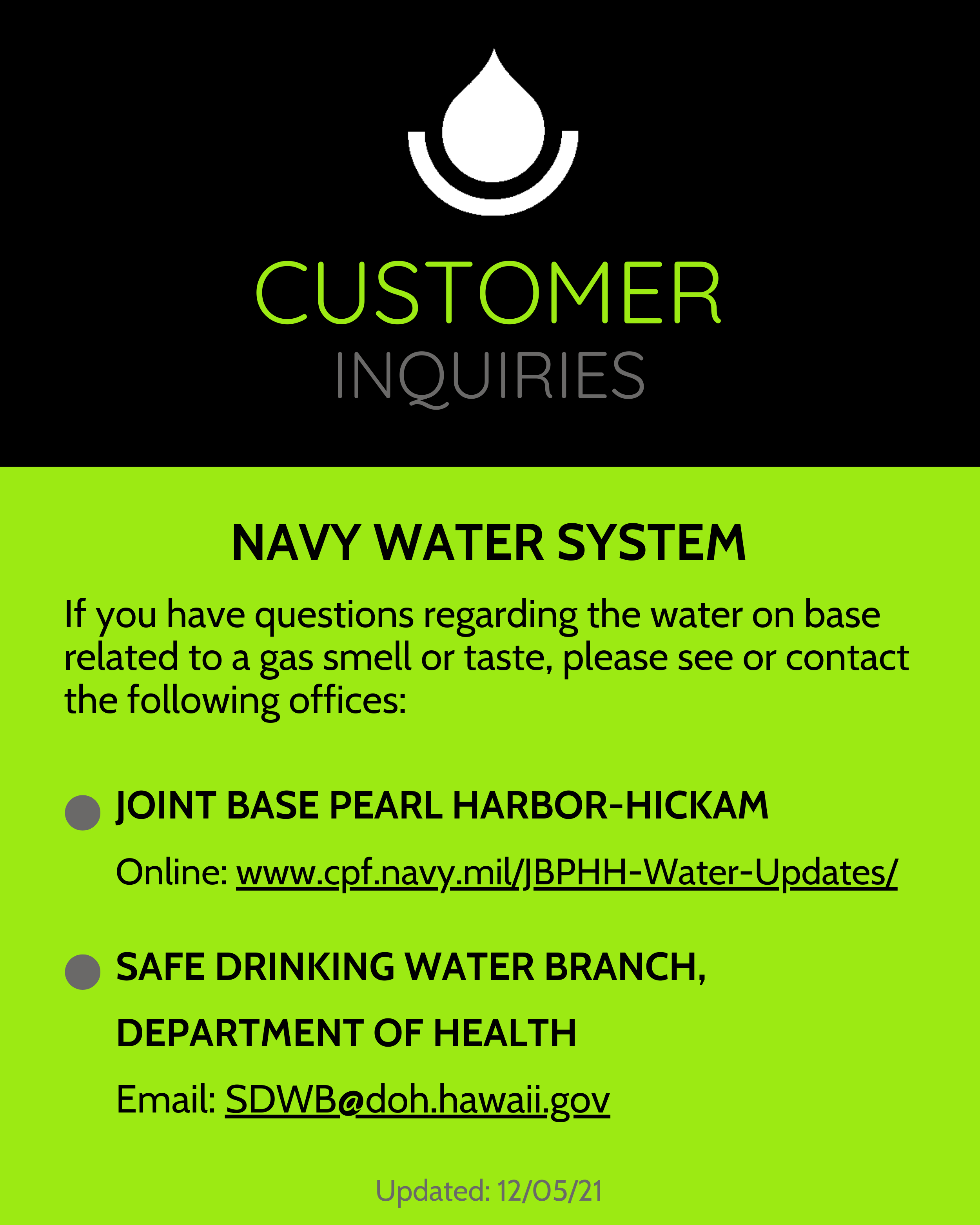 navy water system navy doh contacts