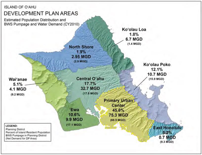 primary urban center development plan areas map