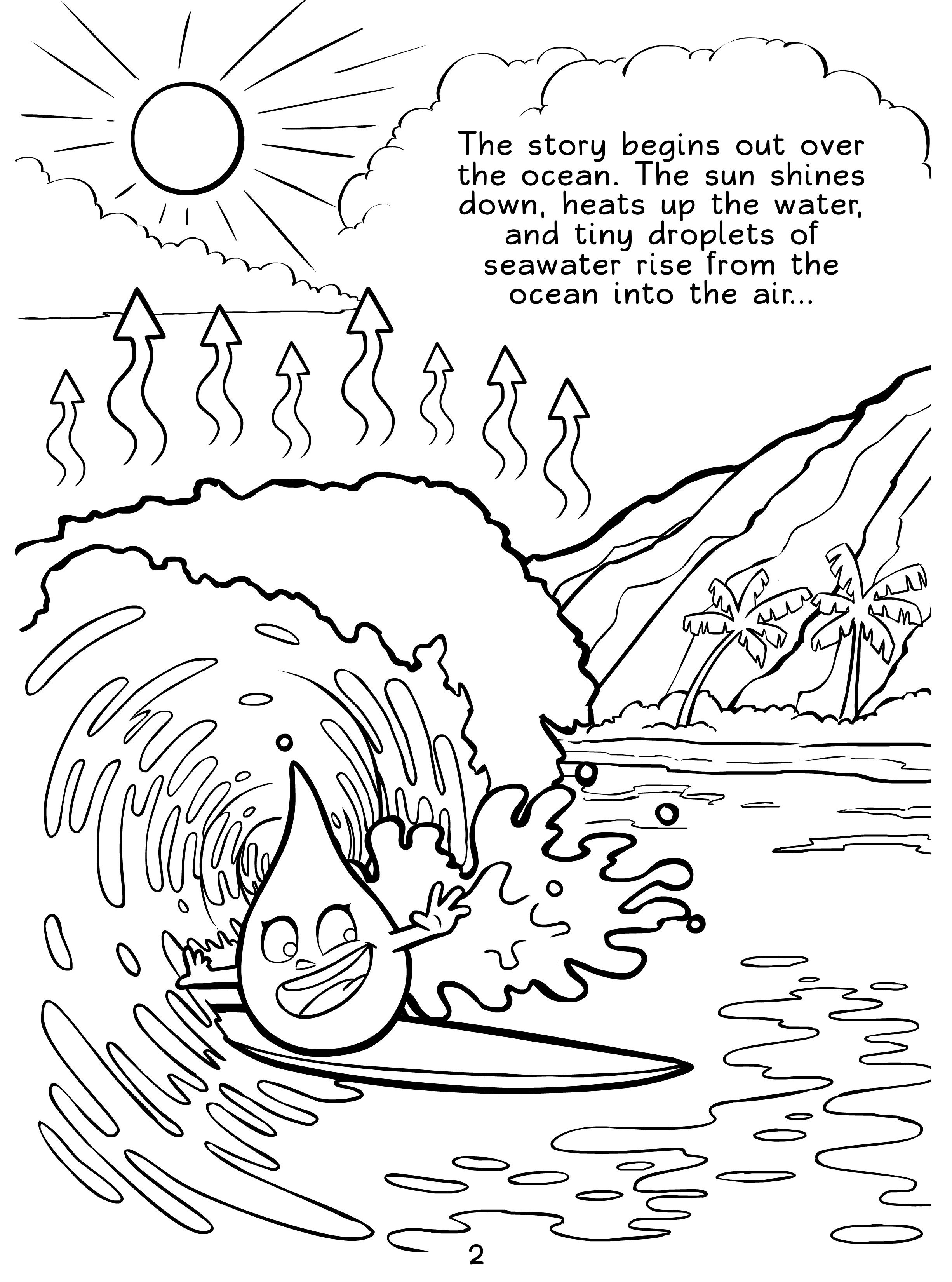 Coloring Pages - Intro to the Water Cycle