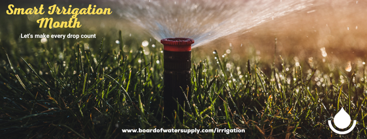 lawn sprinkler showering water over green grass