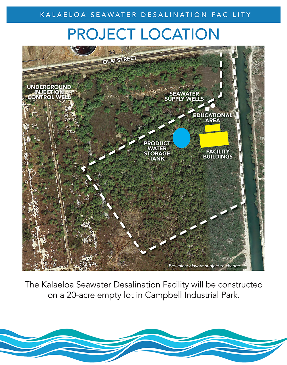 Kalaeloa Seawater Desalination Plant Location